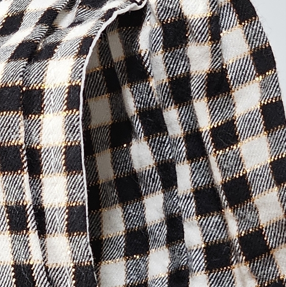 Cat & Jack Girls Dress Black White Gold Gingham Print Plaid Size XXL (18) - Picture 7 of 11